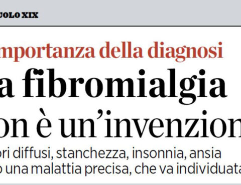 fibromialgia diagnosi giovale geriatra